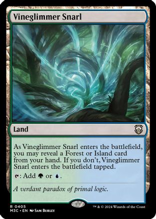 Image of Vineglimmer Snarl (Ripple Foil) (M3C-405) - Modern Horizons 3 Commander Foil