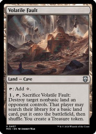 Image of Volatile Fault (Ripple Foil) (M3C-407) - Modern Horizons 3 Commander Foil