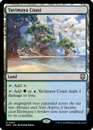 Image of Yavimaya Coast (Ripple Foil) (M3C-410) - Modern Horizons 3 Commander Foil