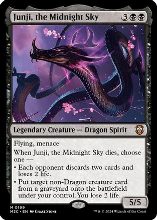 Image of Junji, the Midnight Sky (Ripple Foil) (M3C-199) - Modern Horizons 3 Commander Foil