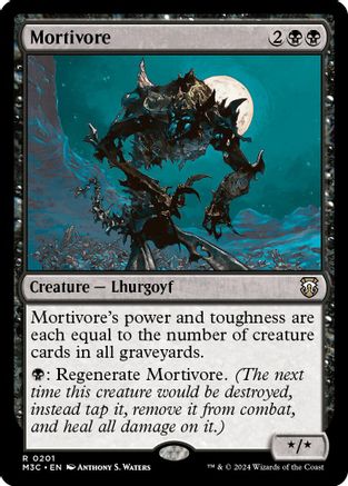 Image of Mortivore (Ripple Foil) (M3C-201) - Modern Horizons 3 Commander Foil
