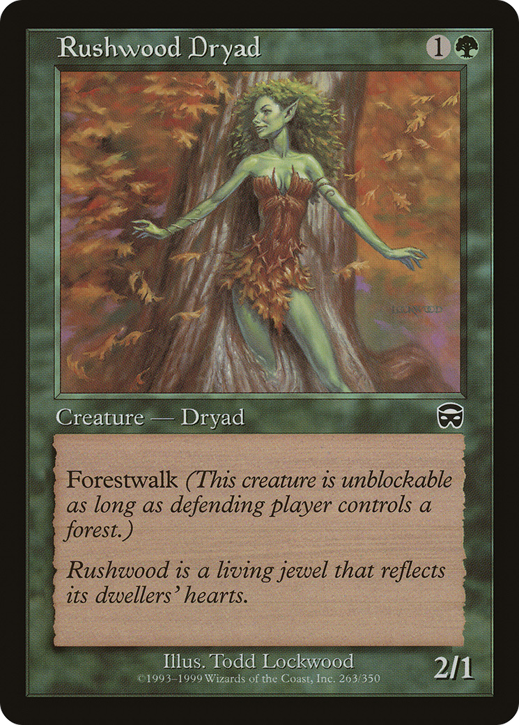 Image of Rushwood Dryad (MMQ-263) - Mercadian Masques