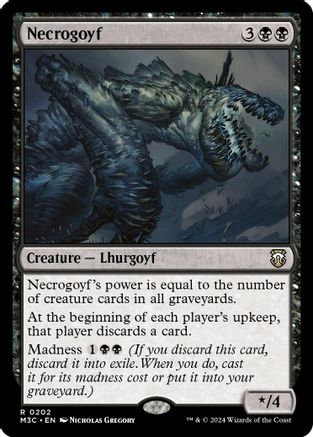 Image of Necrogoyf (Ripple Foil) (M3C-202) - Modern Horizons 3 Commander Foil
