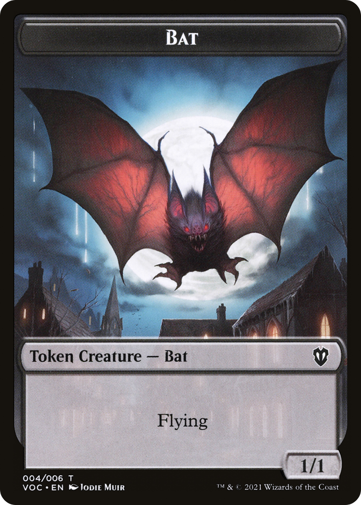Image of Bat (TVOC-004) - Crimson Vow Commander Tokens