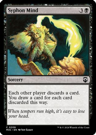 Image of Syphon Mind (Ripple Foil) (M3C-206) - Modern Horizons 3 Commander Foil