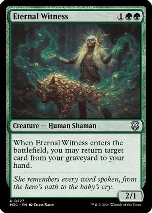 Image of Eternal Witness (Ripple Foil) (M3C-227) - Modern Horizons 3 Commander Foil