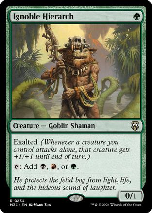 Image of Ignoble Hierarch (Ripple Foil) (M3C-234) - Modern Horizons 3 Commander Foil