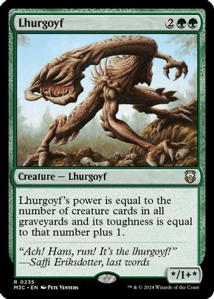 Image of Lhurgoyf (Ripple Foil) (M3C-235) - Commander: Modern Horizons 3 Foil