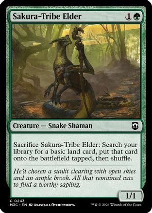 Image of Sakura-Tribe Elder (Ripple Foil) (M3C-243) - Modern Horizons 3 Commander Foil