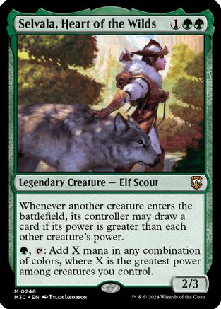 Image of Selvala, Heart of the Wilds (Ripple Foil) (M3C-246) - Modern Horizons 3 Commander Foil