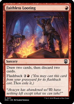 Image of Faithless Looting (Ripple Foil) (M3C-211) - Modern Horizons 3 Commander Foil