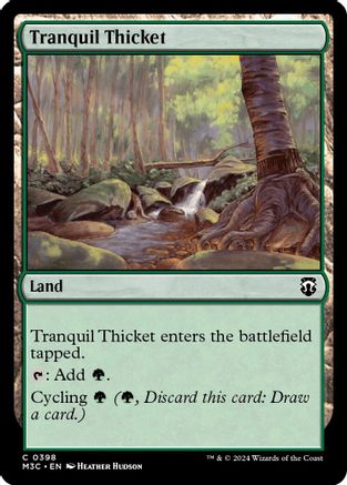 Image of Tranquil Thicket (Ripple Foil) (M3C-398) - Modern Horizons 3 Commander Foil