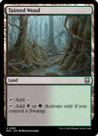 Image of Tainted Wood (Ripple Foil) (M3C-383) - Modern Horizons 3 Commander Foil