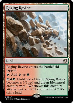 Image of Raging Ravine (Ripple Foil) (M3C-367) - Commander: Modern Horizons 3 Foil
