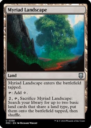 Image of Myriad Landscape (Ripple Foil) (M3C-358) - Modern Horizons 3 Commander Foil
