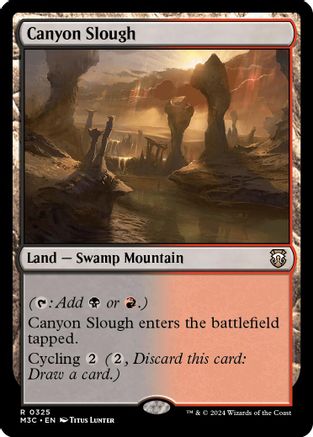 Image of Canyon Slough (Ripple Foil) (M3C-325) - Modern Horizons 3 Commander Foil