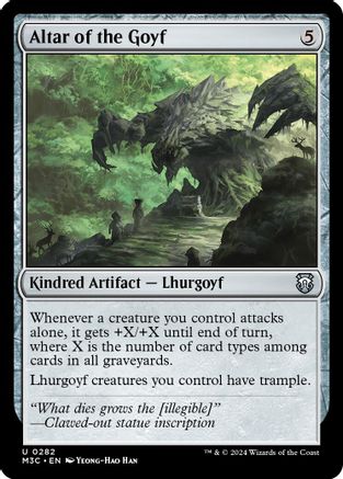 Image of Altar of the Goyf (Ripple Foil) (M3C-282) - Modern Horizons 3 Commander Foil