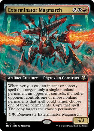 Image of Exterminator Magmarch (Extended Art) (Ripple Foil) (M3C-072) - Modern Horizons 3 Commander Foil