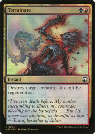 Image of Terminate (Ripple Foil) (M3C-274) - Modern Horizons 3 Commander Foil