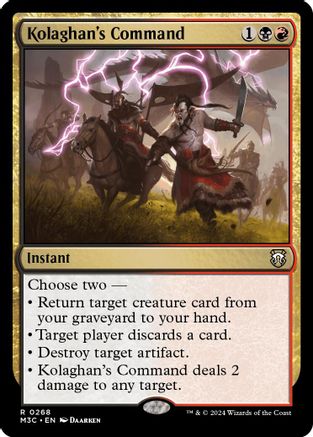 Image of Kolaghan's Command (Ripple Foil) (M3C-268) - Modern Horizons 3 Commander Foil