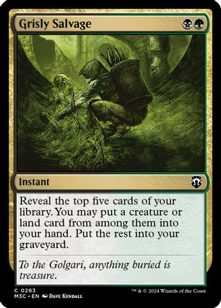 Image of Grisly Salvage (Ripple Foil) (M3C-263) - Modern Horizons 3 Commander Foil