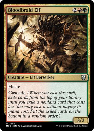 Image of Bloodbraid Elf (Ripple Foil) (M3C-256) - Modern Horizons 3 Commander Foil