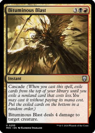 Image of Bituminous Blast (Ripple Foil) (M3C-255) - Modern Horizons 3 Commander Foil