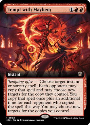 Image of Tempt with Mayhem (Extended Art) (Ripple Foil) (M3C-062) - Modern Horizons 3 Commander Foil