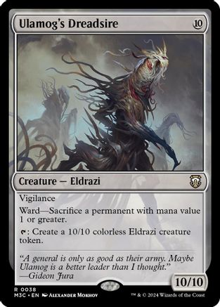Image of Ulamog's Dreadsire (Ripple Foil) (M3C-038) - Modern Horizons 3 Commander Foil