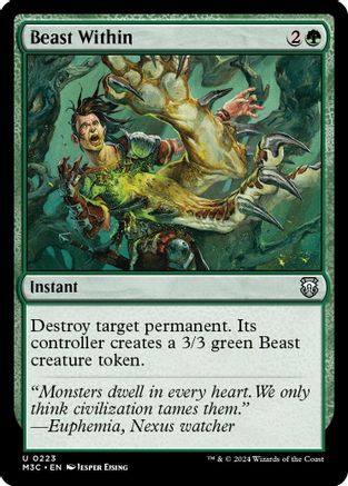 Image of Beast Within (Ripple Foil) (M3C-223) - Modern Horizons 3 Commander Foil