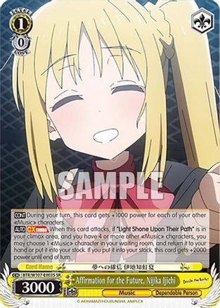 Image of Affirmation for the Future, Nijika Ijichi (SR) (BTR/W107-E003S SR) - BOCCHI THE ROCK!