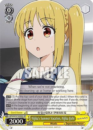 Image of Nijika's Summer Vacation, Nijika Ijichi (SR) (BTR/W107-E006S SR) - BOCCHI THE ROCK!