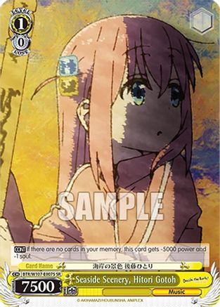 Image of Seaside Scenery, Hitori Gotoh (SR) (BTR/W107-E007S SR) - BOCCHI THE ROCK!
