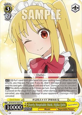 Image of Overly Hospitable Maid, Nijika Ijichi (BTR/W107-E010 R) - BOCCHI THE ROCK!