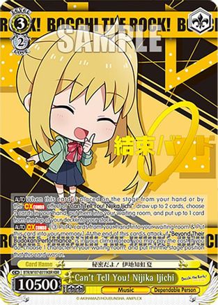 Image of Can't Tell You! Nijika Ijichi (KBR) (BTR/W107-E011KBR KBR) - BOCCHI THE ROCK!