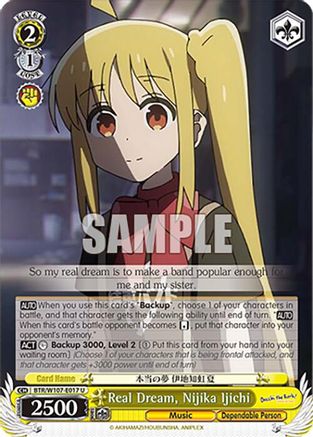 Image of Real Dream, Nijika Ijichi (BTR/W107-E017 U) - BOCCHI THE ROCK!