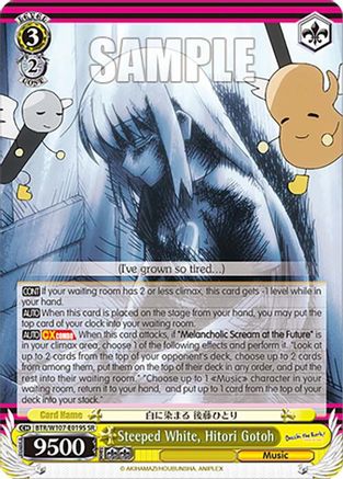 Image of Steeped White, Hitori Gotoh (SR) (BTR/W107-E019S SR) - BOCCHI THE ROCK!