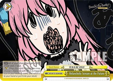 Image of Melancholic Scream at the Future (RRR) (BTR/W107-E034R RRR) - BOCCHI THE ROCK!