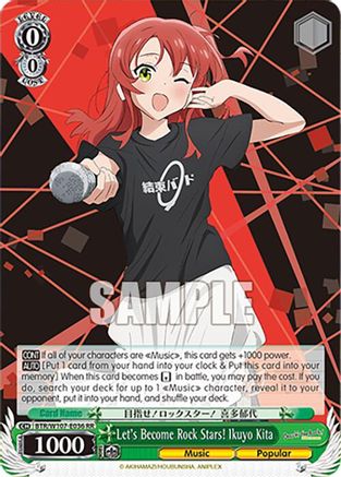 Image of Let's Become Rock Stars! Ikuyo Kita (BTR/W107-E036 RR) - BOCCHI THE ROCK!