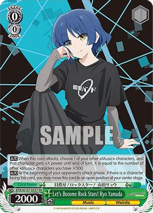 Image of Let's Become Rock Stars! Ryo Yamada (BTR/W107-E037 RR) - BOCCHI THE ROCK!