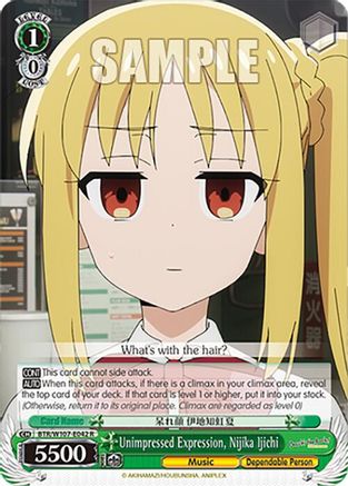 Image of Unimpressed Expression, Nijika Ijichi (BTR/W107-E042 R) - BOCCHI THE ROCK!