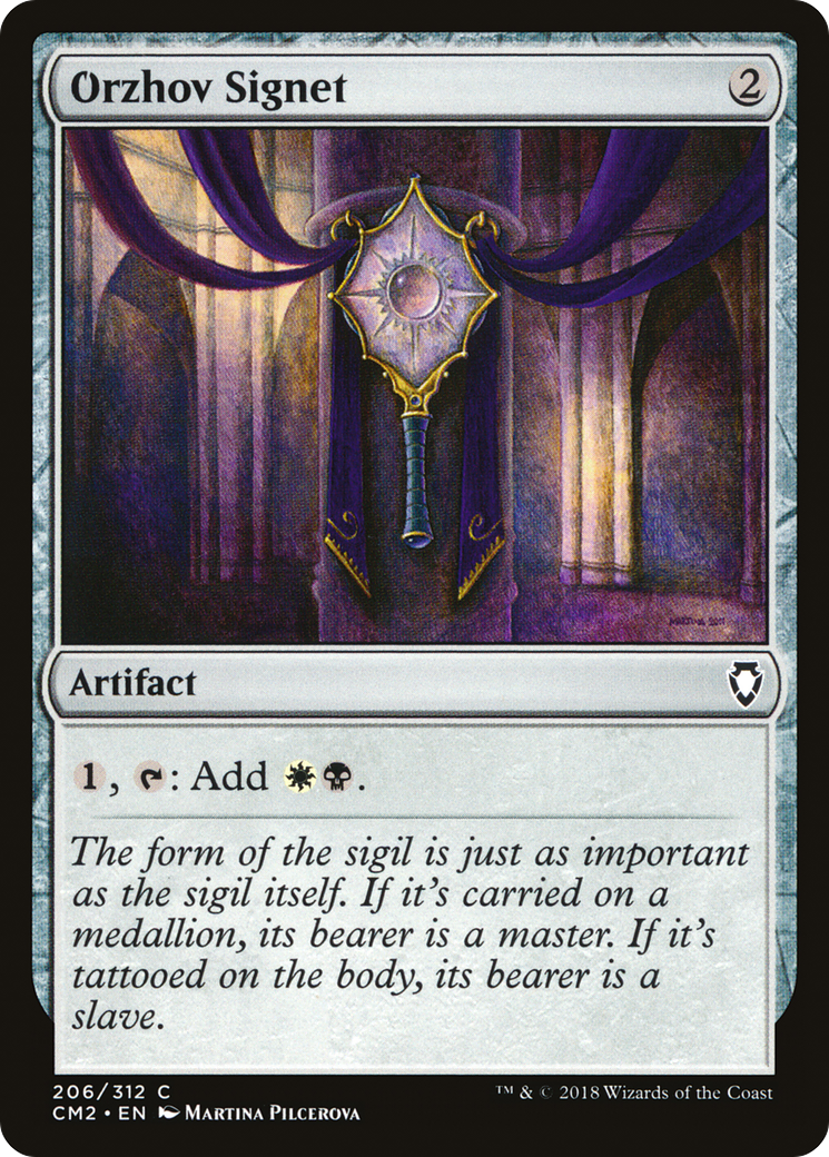 Image of Orzhov Signet (CM2-206) - Commander Anthology Volume II