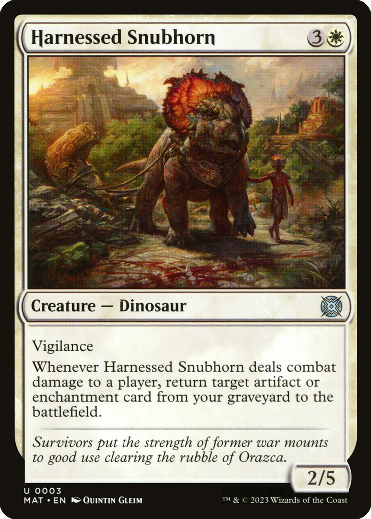 Image of Harnessed Snubhorn (MAT-003) - March of the Machine: The Aftermath