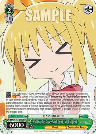 Image of Nailing the Superficial Stuff, Nijika Ijichi (SR) (BTR/W107-E052S SR) - BOCCHI THE ROCK!