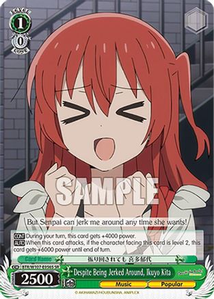 Image of Despite Being Jerked Around, Ikuyo Kita (SR) (BTR/W107-E056S SR) - BOCCHI THE ROCK!