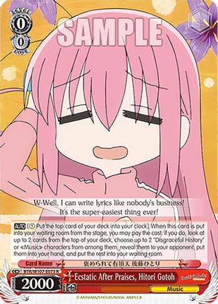 Image of Ecstatic After Praises, Hitori Gotoh (BTR/W107-E073 R) - BOCCHI THE ROCK!