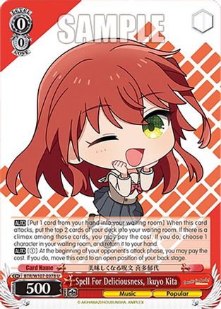 Image of Spell For Deliciousness, Ikuyo Kita (BTR/W107-E078 U) - BOCCHI THE ROCK!