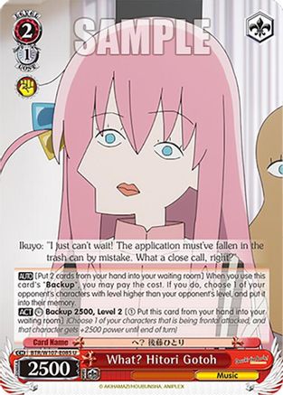 Image of What? Hitori Gotoh (BTR/W107-E085 U) - BOCCHI THE ROCK!