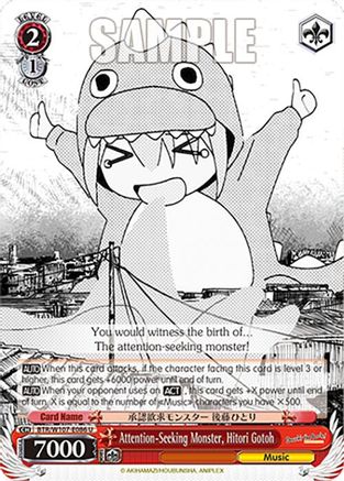 Image of Attention-Seeking Monster, Hitori Gotoh (BTR/W107-E086 U) - BOCCHI THE ROCK!
