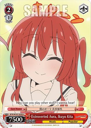 Image of Extroverted Aura, Ikuyo Kita (BTR/W107-E093 C) - BOCCHI THE ROCK!